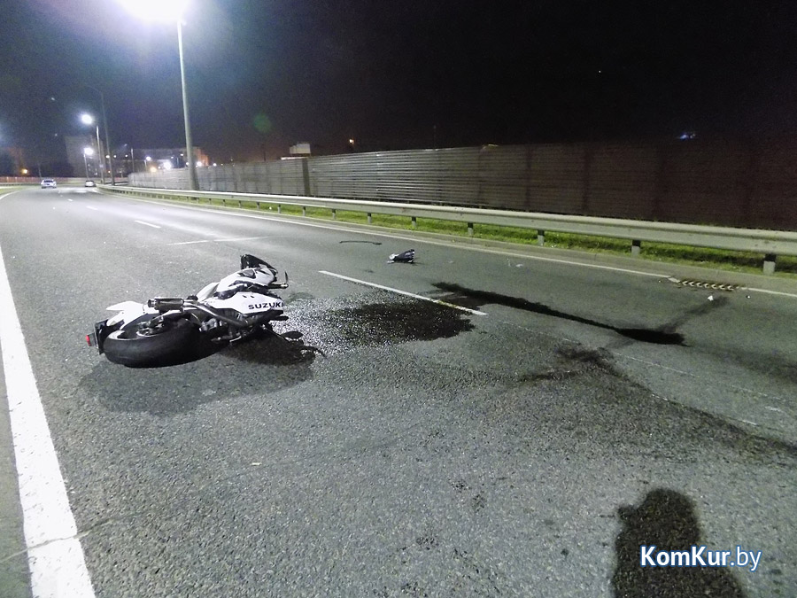 На въезде в Бобруйск в ДТП пострадал мотоциклист