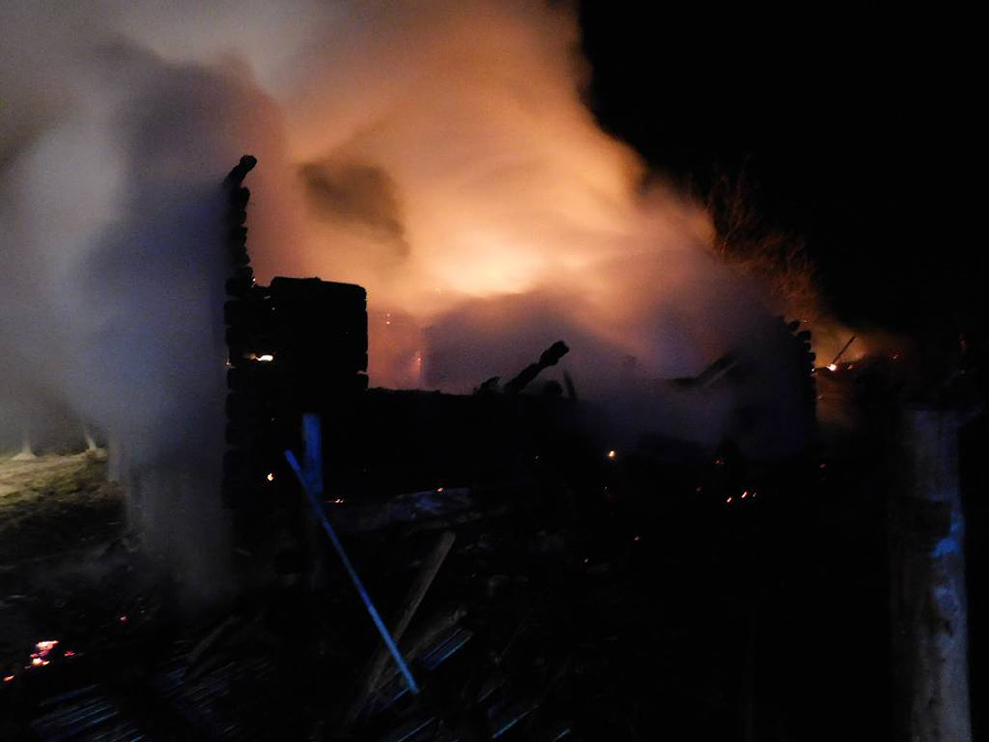 Под Бобруйском сгорела дача