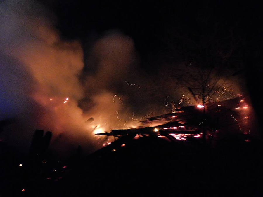 Под Бобруйском сгорела дача