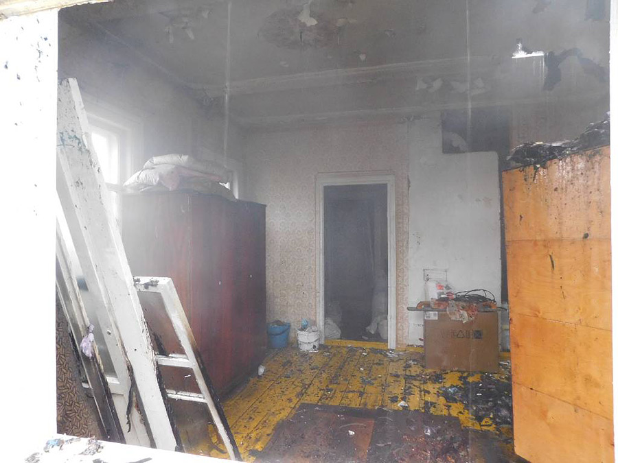 В Бобруйске сгорел частный дом