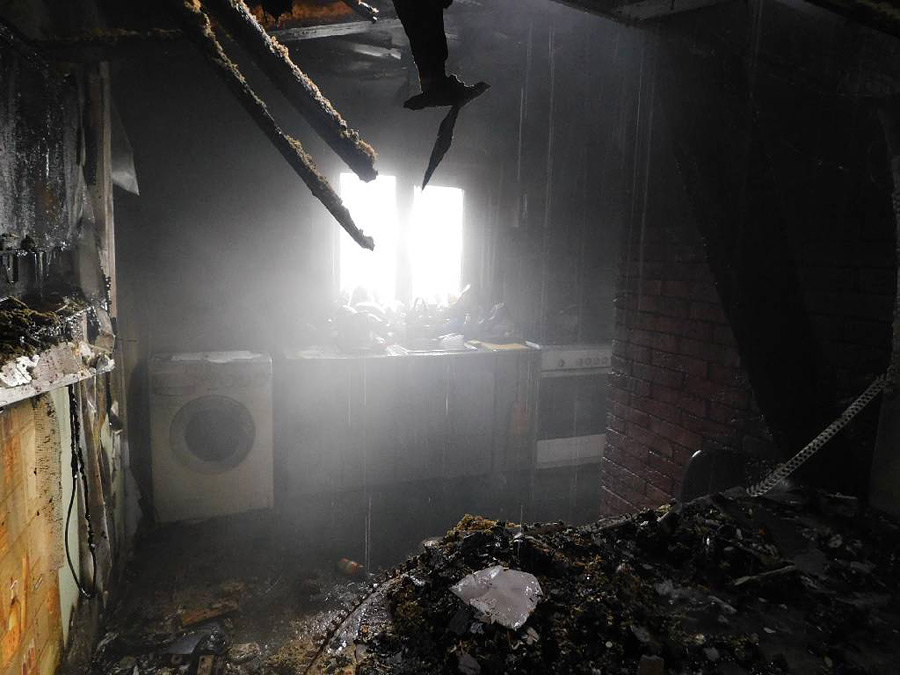 В Бобруйске сгорел частный дом