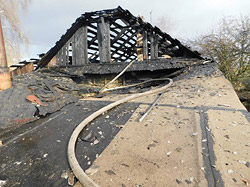 В Бобруйске сгорел частный дом
