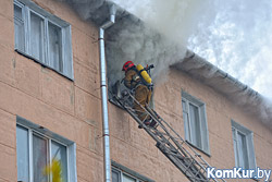 В бобруйской многоэтажке произошло возгорание (+ВИДЕО)