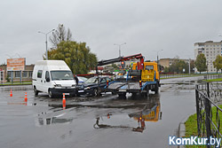 Авария в Бобруйске: один из водителей скрылся! 