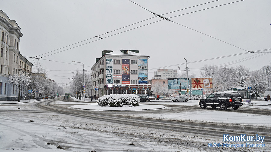 Бобруйск накрыло снегом (новые фото)
