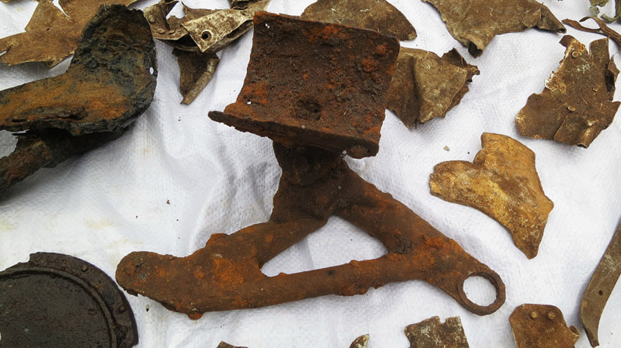 В Кировском районе поисковики обнаружили останки советских самолетов, сбитых летом 1941-го