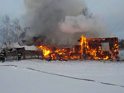 На пожаре в Бобруйском районе погиб мужчина