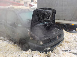 В Бобруйске горели два автомобиля