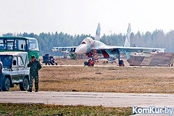 На Бобруйском военном аэродроме проходят учения