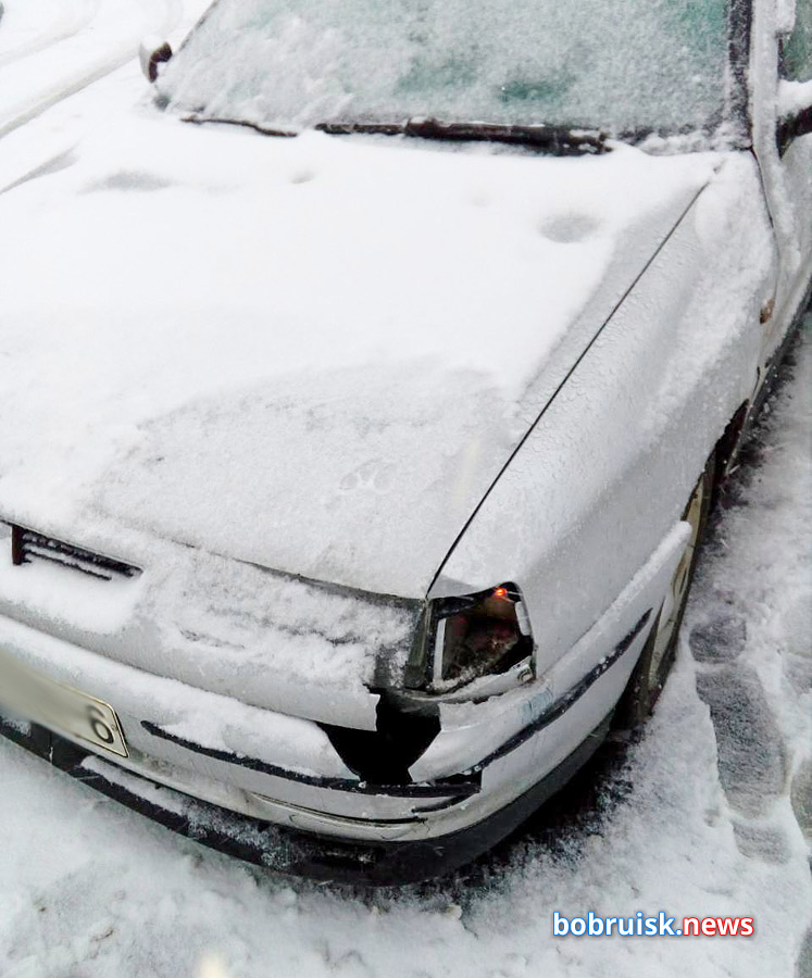 Первый снег на улицах Бобруйска: есть пострадавшие