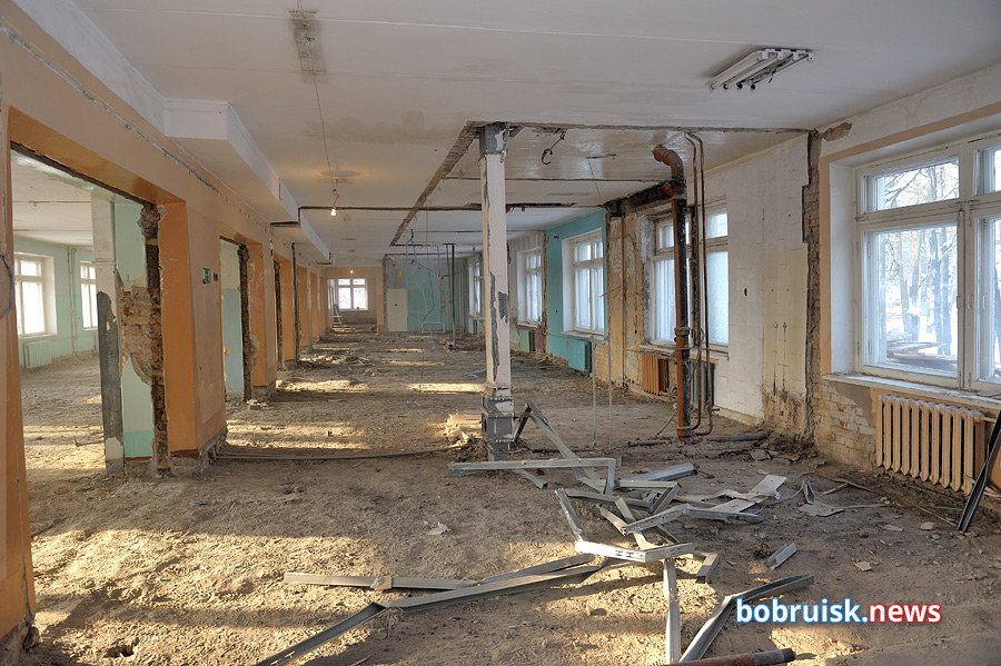 Как идет ремонт в бобруйской детской больнице?