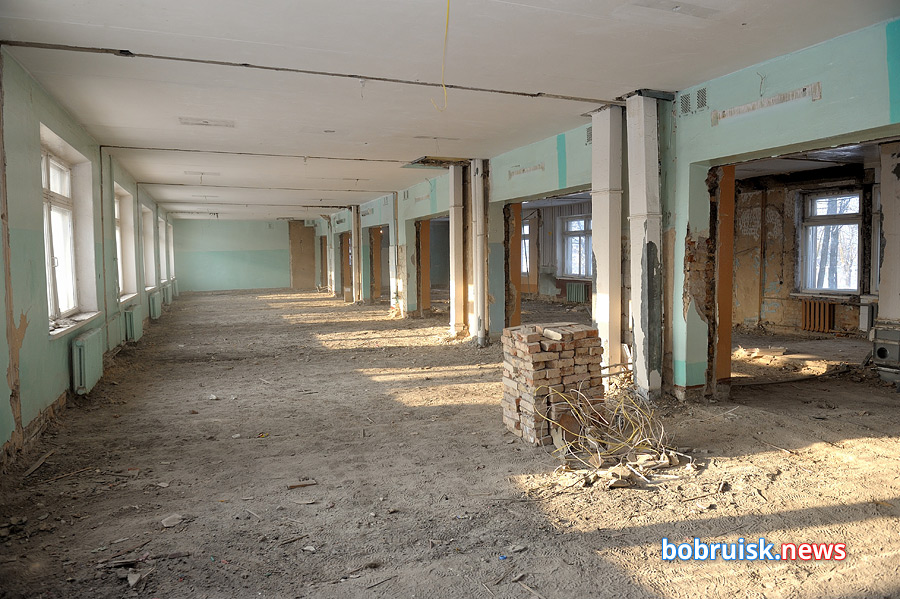 Как идет ремонт в бобруйской детской больнице?
