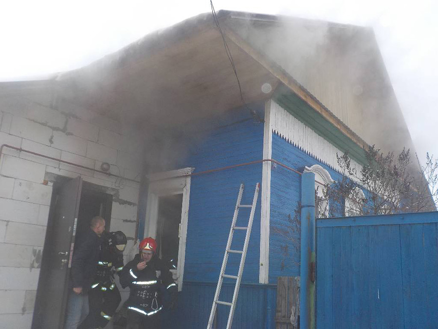 Почему загорелся частный дом в Бобруйске?