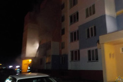 Ночной пожар в бобруйской квартире