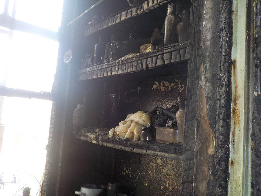 Пожар на улице Ульяновской в Бобруйске (видео)