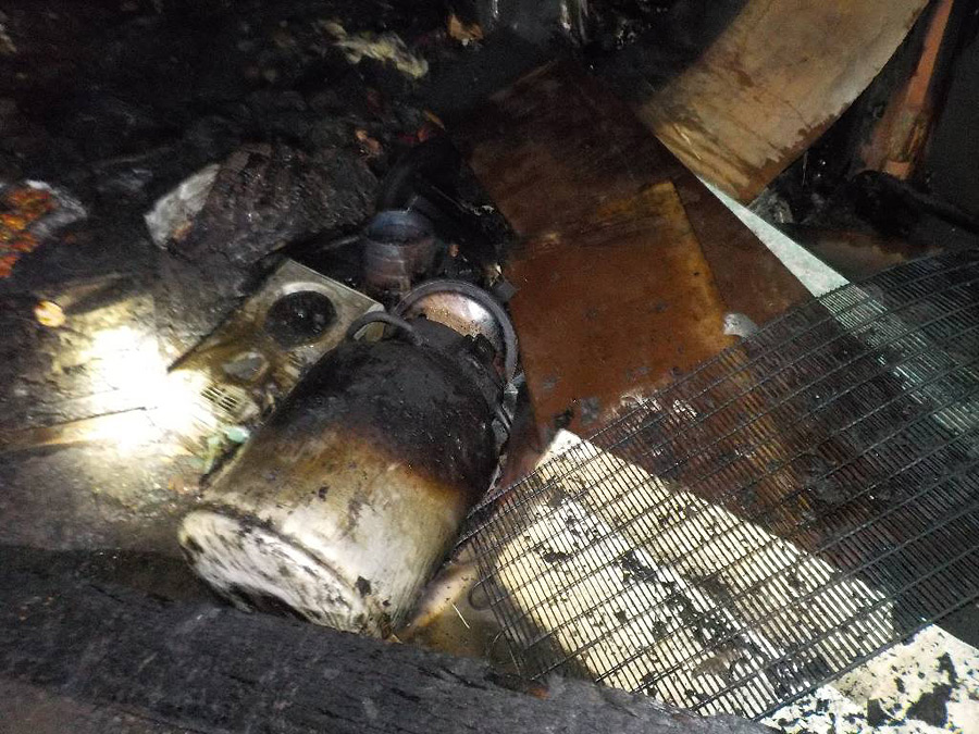 В Бобруйске сгорел гараж