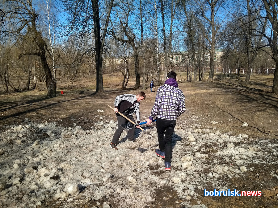 В последнюю субботу марта активисты БРСМ собрались в бобруйском парке