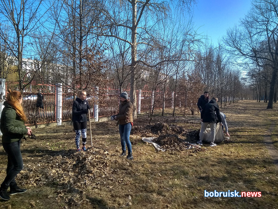 В последнюю субботу марта активисты БРСМ собрались в бобруйском парке