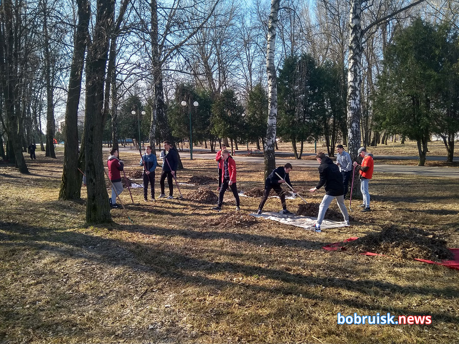 В последнюю субботу марта активисты БРСМ собрались в бобруйском парке