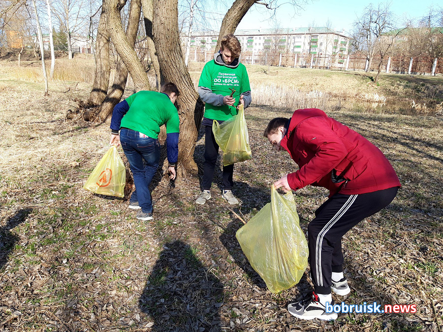 В последнюю субботу марта активисты БРСМ собрались в бобруйском парке