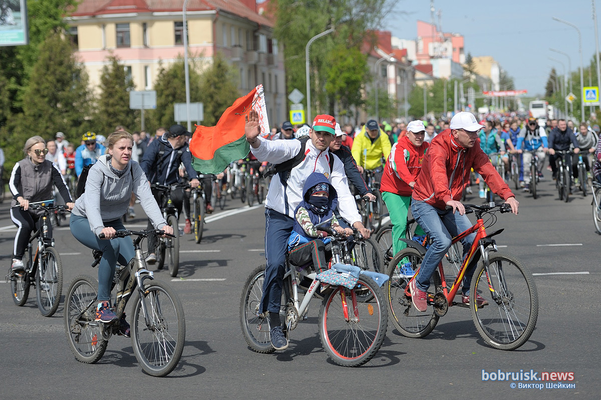 Фоторепортаж с первомайского велопробега в Бобруйске, 71 фото. 