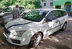 Разметка на авто в Бобруйске: автор-«художник» обратился в редакцию