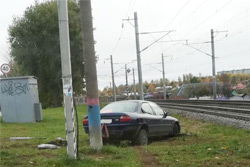 Странное ДТП на железнодорожном переезде в Бобруйске