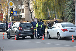 На главной площади Бобруйска – снова ДТП