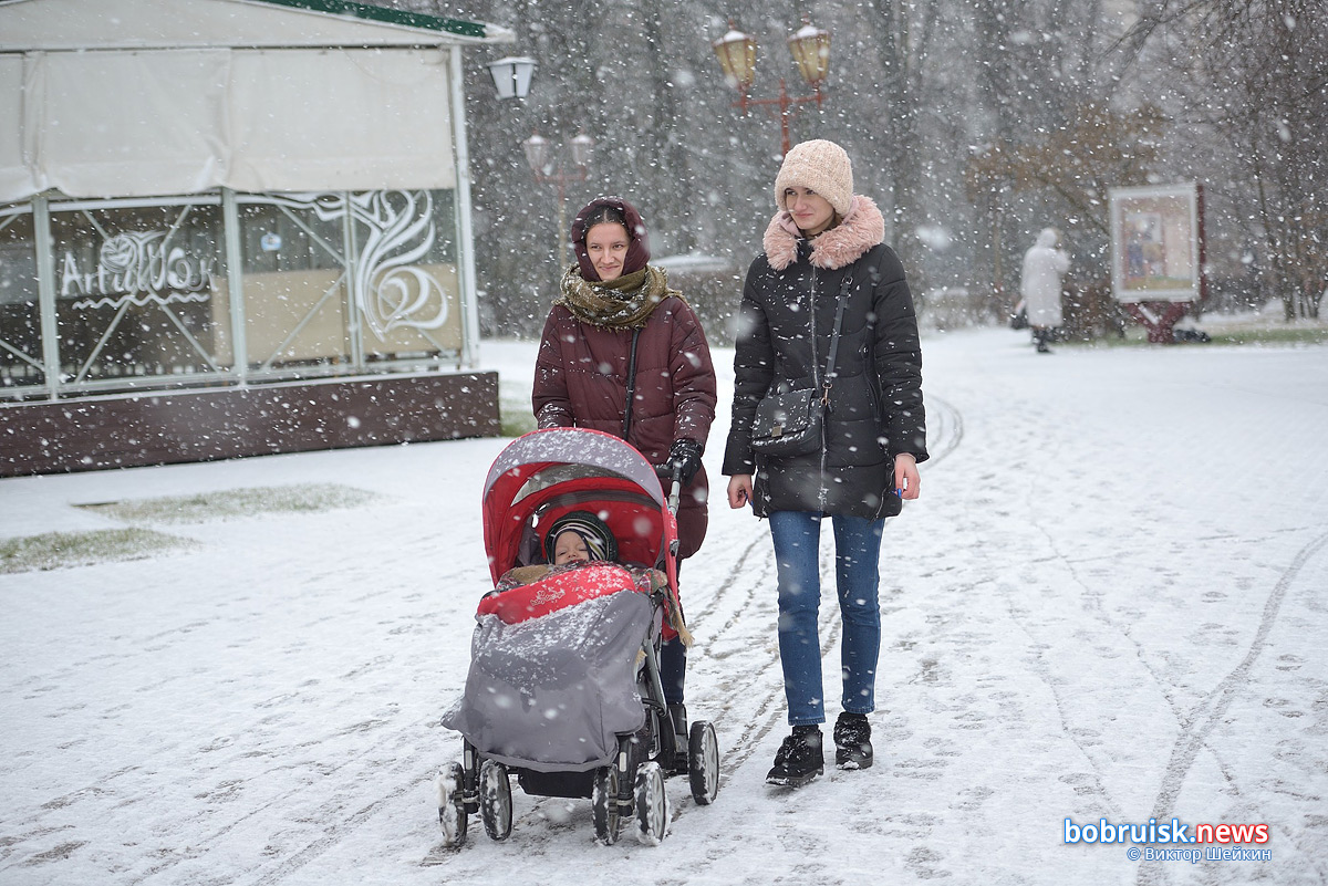 Попробуй зиму на вкус: снежный фоторепортаж из Бобруйска