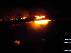 Серьезный пожар под Бобруйском