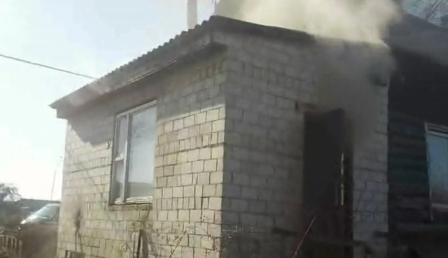 В Черепичном в Бобруйске горел дом