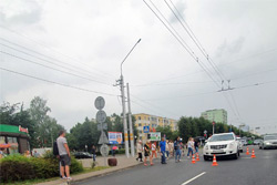 В Бобруйске лимузин наехал на пешехода