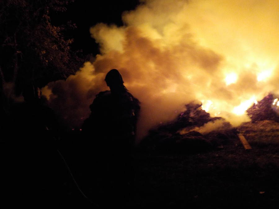 Огненное зарево в Бобруйском районе