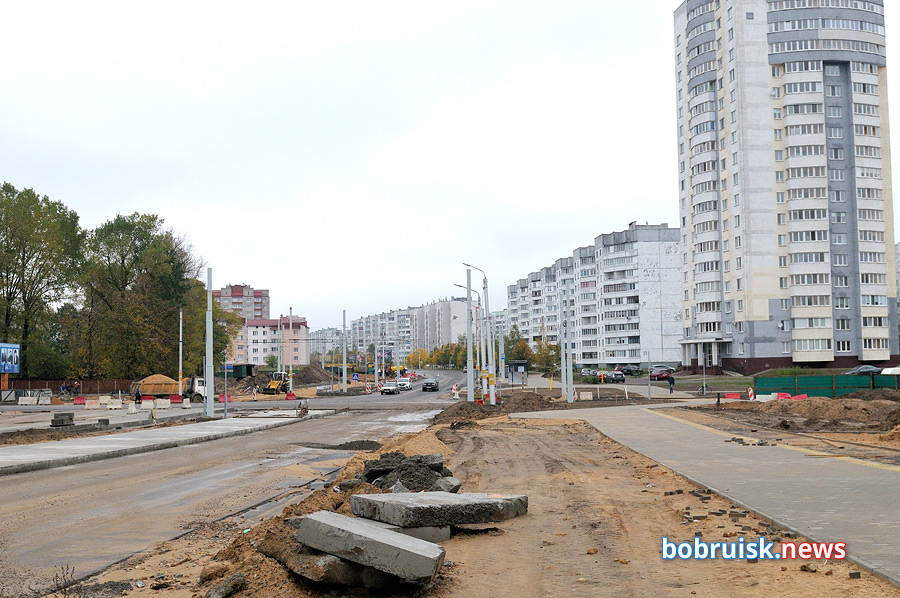 Почему главная дорожная стройка Бобруйска рискует не завершиться в срок?