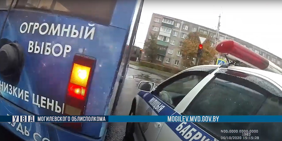 Информация об автомобиле ГАИ, протаранившем троллейбус в Бобруйске, оказалась фейком