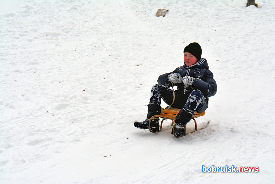 Зима в Бобруйске. Снежное веселье