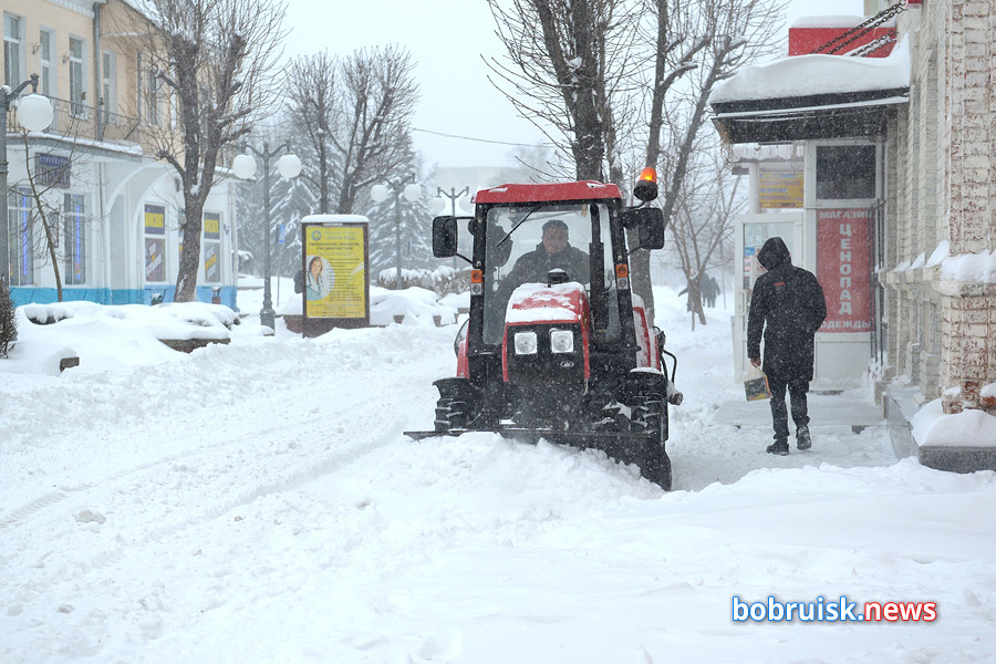 Где в Бобруйске 21 февраля будут убирать снег