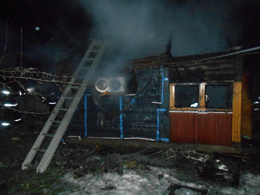 Пожар в Бобруйске в ночь на 8 марта