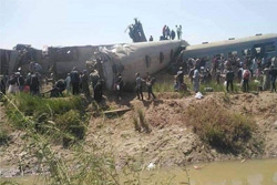 В Египте столкнулись два пассажирских поезда!