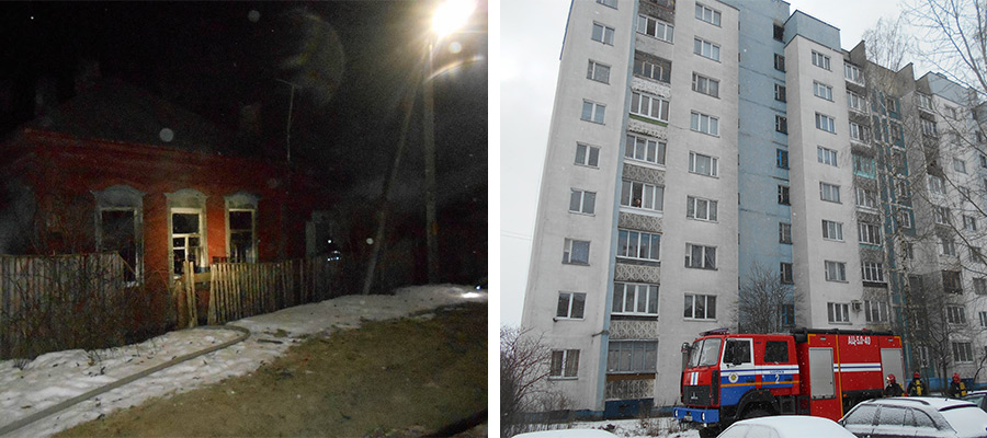Два пожара в Бобруйске: минус веранда и дыра вместо рамы