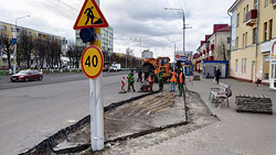 Главная улица Бобруйска снова на ремонте. Какие изменения ждут водителей и пешеходов? (Обновлено + новые фото)