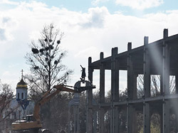 «Этажерку» в Бобруйске начали сносить! (фото- и видеофакт). Дополнено!