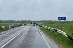 Объездной мост через реку Рова на трассе Борисов-Бобруйск построят в течение двух недель