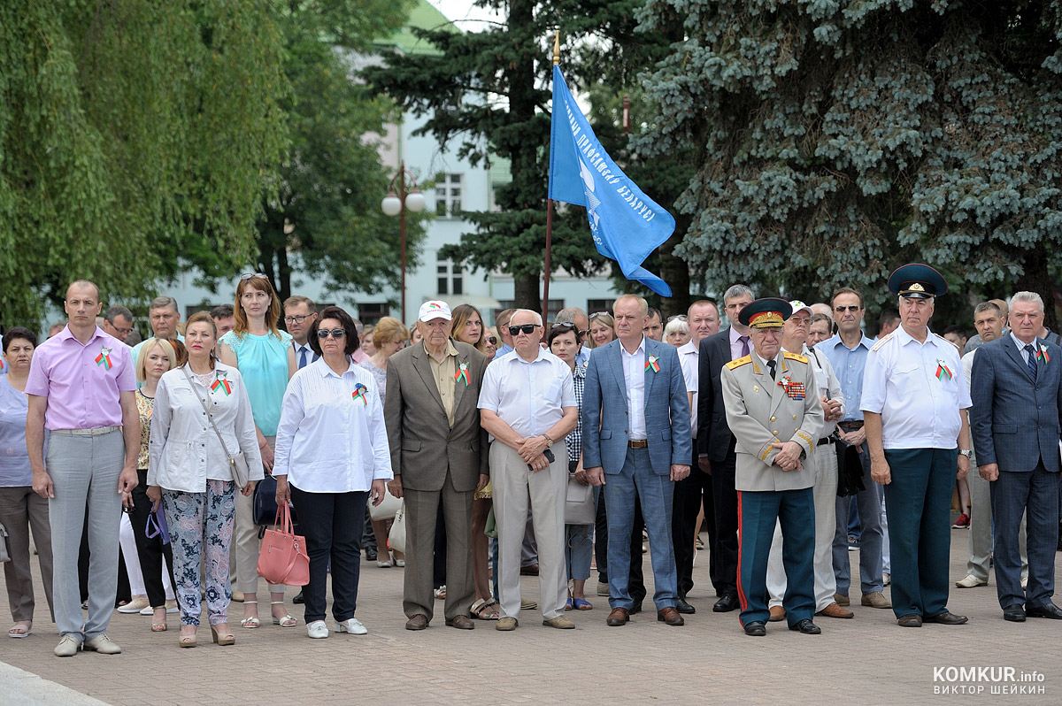 Митинг, посвященный 77-й годовщине освобождения Бобруйска от немецко-фашистских захватчиков. Фоторепортаж
