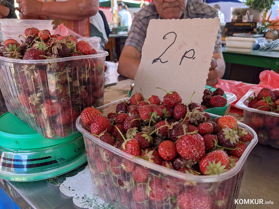 Клубника на варенье есть! Плюс цены на другие ягоды на рынках в Бобруйске