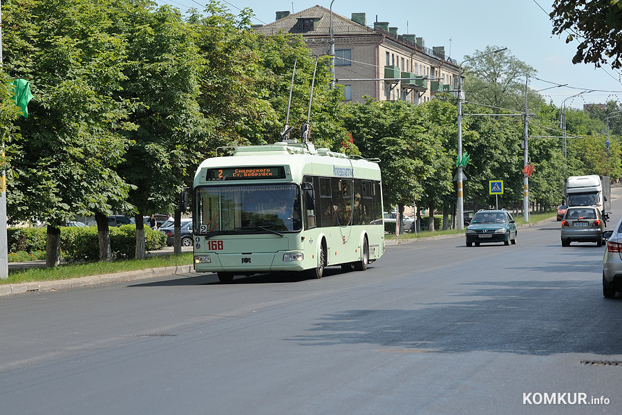В график движения троллейбусов в Бобруйске внесены изменения