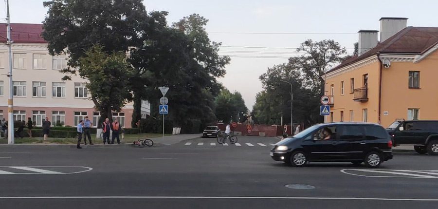 Велосипед под колесами: авария в Бобруйске