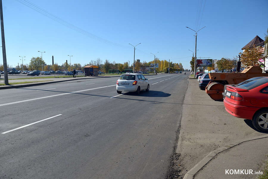 «Аварийный» участок важной бобруйской улицы заасфальтирован