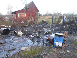 Строение и имущество уничтожены: загадочный пожар в Бобруйском районе