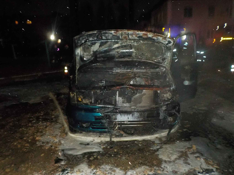 В Бобруйске на улице Горелика горел автомобиль